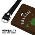thumbnail image 3 of Fallin' For You Falling Leaves Leaf Love Funny Humor Rectangle Leather Luggage Card Suitcase Carry-On ID Tag, 3 of 8