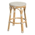 thumbnail image 1 of Butler Specialty Company Tobias Outdoor Rattan Counter Stool - Beige & White, 1 of 6