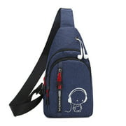 Men Small Chest Bag Pack Outdoor Travel Sport Shoulder bag Sling Backpack Crossbody Bag
