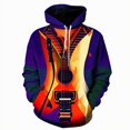 thumbnail image 3 of Sudadera con capucha con estampado 3D de instrumentos musicales vintage para hombre, sudadera con patrón colorido, jersey de moda, sudaderas con capucha de calle, camisetas de manga larga, 3 of 5