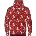 thumbnail image 7 of Lsque Christmas Deer Head Pattern Casual Men's Hoodie,Hooded Sweatshirt with Kangaroo Pocket,Pullover Hoodie-X-Large, 7 of 7