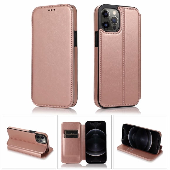 SHIELDON Étui pour iPhone 13 Pro, Étui Portefeuille en Cuir, Étui Antichoc avec Support et Fente pour Carte, Compatible avec iPhone 13 Pro