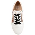 thumbnail image 4 of Journee Womens Taschi Two-Tone Lace-Up Sneakers, 4 of 9