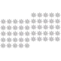 60 pcs  Delicate Snowflake Rhinestone​ Buttons DIY Sewing Buttons Clothing Rhinestone Button Decors