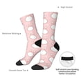 thumbnail image 4 of Hirioo Cute Rabbit Pattern Adult Middle Tube Socks Breathable Sock Non-Pilling,Contrasting Color Design, 4 of 6