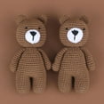 thumbnail image 3 of Baby Crochet Doll Sleeping Bear Newborn Sleep Aid Stuffed Animal Toy Photo Props, 3 of 11