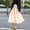 Beige, variant on Tulle Skirts for Women Pleated Layered Tutu Skirt Ladies Elegant Flowy Long Skirts Casual Pleated a-Line Maxi Skirt High Waisted Flowy Skirts Elegantes Bridesmaid Wedding Midi Skirt Beige L