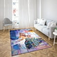 thumbnail image 4 of Watercolor Hello Winter Abyssinian Chill Christmas Welcome Indoor Rug Cat Lover Kitten Owner Gifts Carpet Living Bed Room Sofa Home Decor - 00016, 4 of 5