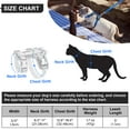 thumbnail image 6 of Plutus Pet Adjustable Cat Harness and Leash Set, Quick Release, Escape Proof Nylon Vest with Leather Trim for Kitten, Small Medium Large Cats, Royal Blue, 6 of 7