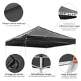 thumbnail image 3 of InstaHibit 9.6x9.6Ft Replacement Canopy with 4 Sidewalls Top Cover UV30+ Yard, 3 of 11