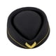 thumbnail image 5 of Boina decorativa elegante y divertida para disfraz de mujer, sombrero de azafata para cosplay. Negro, 5 of 9