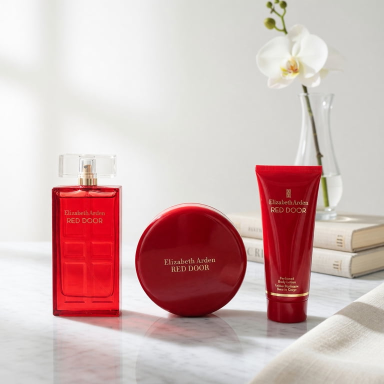 Elizabeth Arden, Red Door Gift Set for Women, 3 Piece with Powder