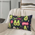 thumbnail image 5 of Rateoe Avocado Love Pattern Pillow Covers with Invisible Zipper(Pillows are not Included) Standard Pillowcases-16"x24", 5 of 6