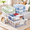 Transparent White-10.5 x 10.5 x 2.5 Inch - 8 Pack, variant on Transparent White 10.5 x 10.5 x 2.5 Inch - 8 Pack Plastic Storage Bags with Easy-Glide Zippers