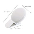 thumbnail image 3 of SUTENGDA Led Light Mask Cell Phone Battery Selfie Light for Phone with 3 Light Temperatures LED Light Cell Phone Laptop Photography Lighting Clip on Rechargeable Led Photography Lighting, 3 of 8