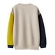 thumbnail image 3 of Sudadera con capucha para mujer, color block, transpirable, primavera, suéter, suelta, informal, de algodón, XXL sidaley AP001211-04, 3 of 7