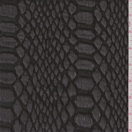 Charcoal Black Snakeskin Bubble Knit Fabric Sold By The Yard Walmart Com Walmart Com