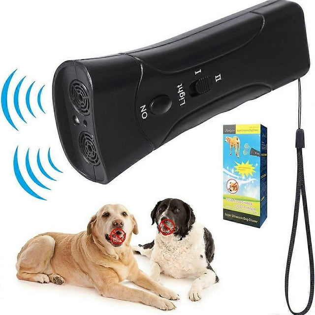 Anti Barking Device - Bark Begone - Ultrasonic Dog Barking Deterrent & 3 in 1 Bark Control Tool, Pet Training Device, Handheld Trainer, Stop Barking &