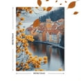 thumbnail image 3 of European Town River Landscape Canvas Print/Wall Art， Perfect for Living Room， Bedroom， Office， Dining Room， and Kitchen Decoration., 3 of 8