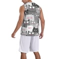 thumbnail image 2 of Naloa Cats Group Basketball Jersey Reversible Men's Mesh Athletic Sports Shirts Training Practice S-4XL4X-Large, 2 of 6