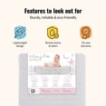 thumbnail image 2 of Nursery Bundle, Dream On Me Cape Cod 5 in 1 Convertible in Pebble Grey and Crib & Toddler Mattress Bundle, 2 of 11