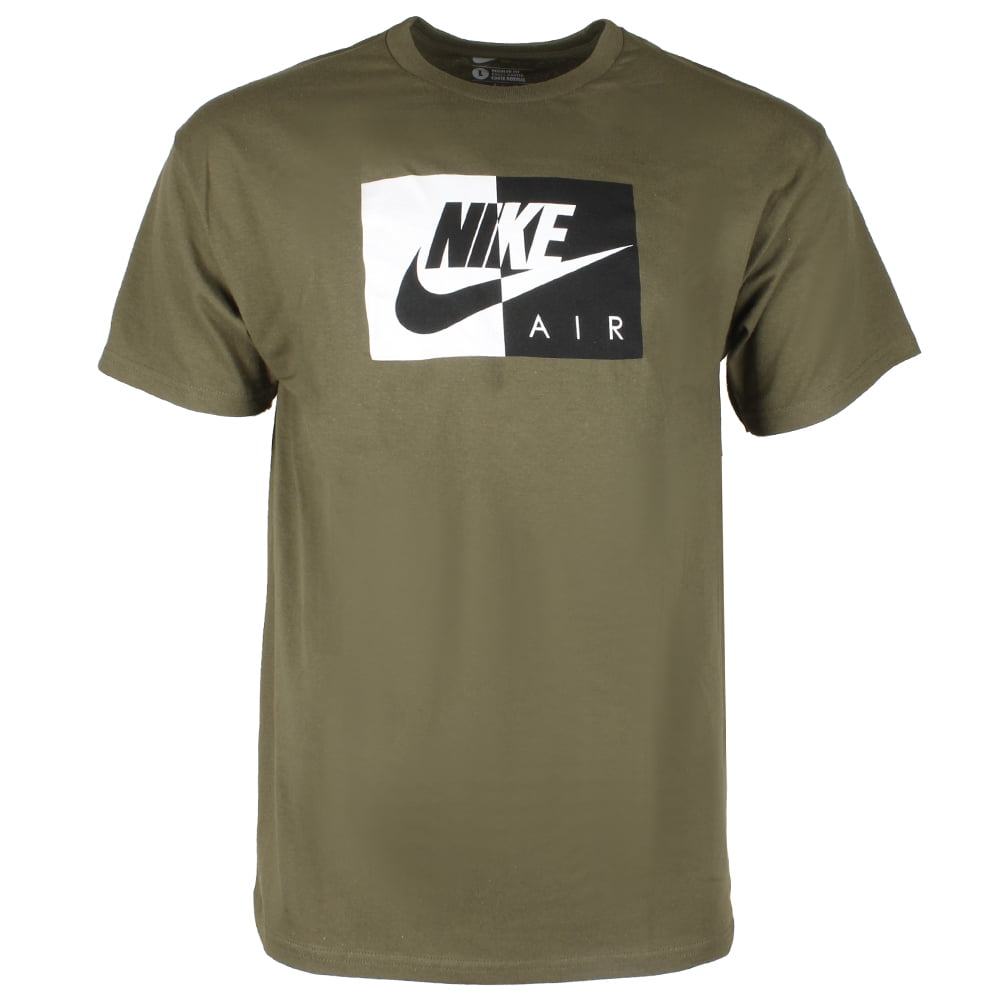 Nike Air Men's Athletic Short Sleeve Color Blocked Logo Gym Graphic T ...