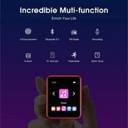 32GB MP3 Player JOLIKE Portable MP3 Player with FM Radio Bluetooth 5.0 Touch Screen
