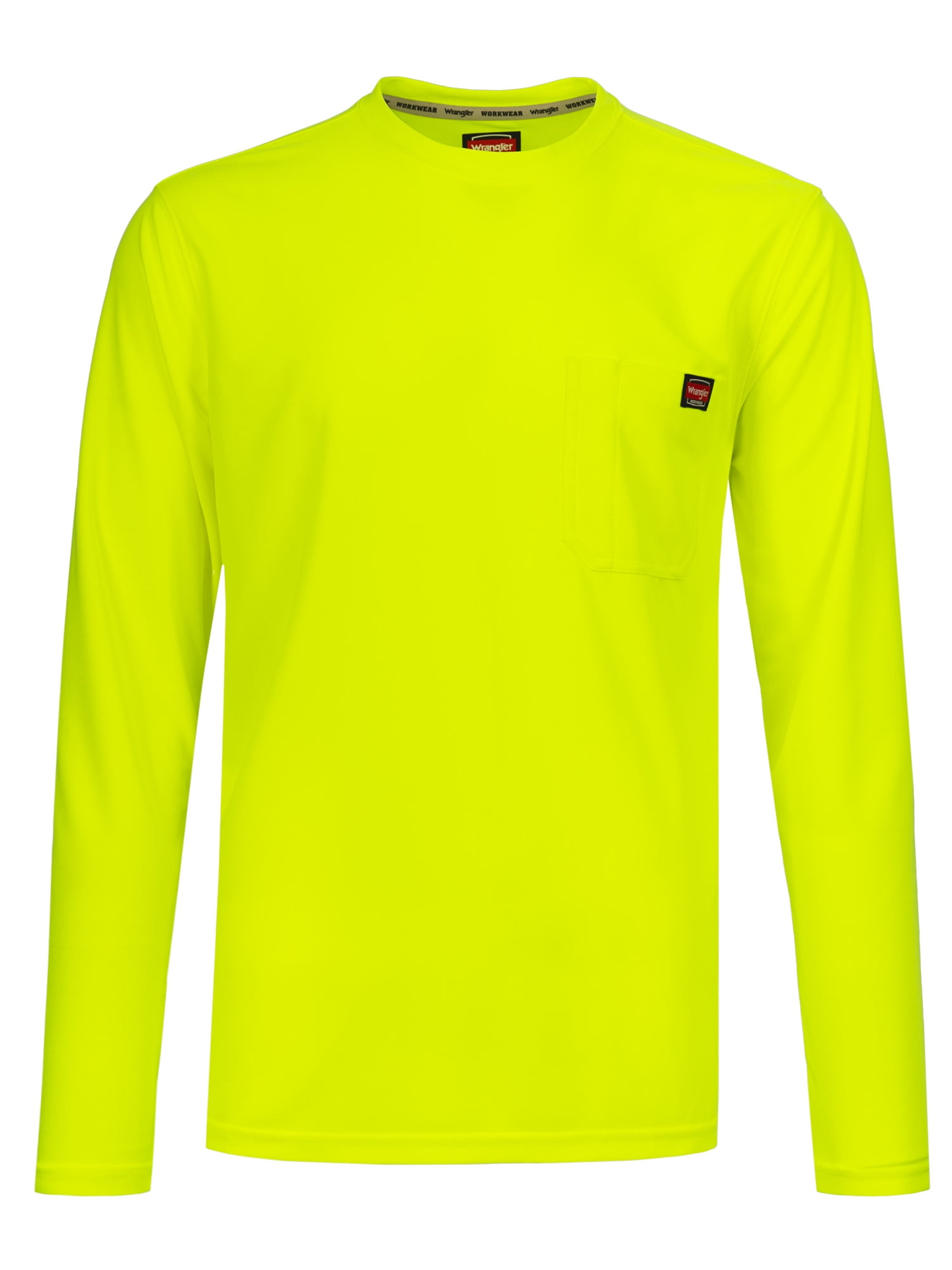 Wrangler Workwear Men's Long Sleeve Performance Work Pocket T-Shirt, Size S-5XL & LT-4XLT