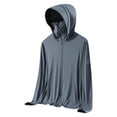 thumbnail image 3 of cllios Mens Sun Protection Shirts Hooded UPF 50+ Long Sleeve Fishing Shirt with Mask UV Neck Gaiter Full Zip up Hoodie with Pockets, 3 of 4