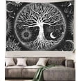 thumbnail image 4 of Gojian Tree of Life Tapestry Wall Hanging Sun Moon Stars Tapestries Aesthetic Galaxy Wall Tapestry Nature Home Decoration for Living Room Bedroom, 4 of 6