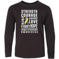 thumbnail image 3 of Inktastic Down Syndrome Awareness Strenth Courage Support Long Sleeve Youth T-Shirt, 3 of 5