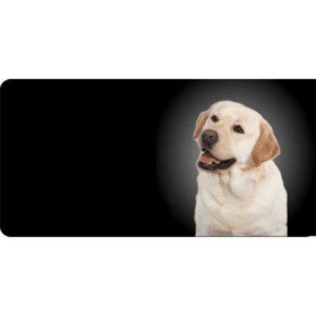 Lab Dog Plate - Yellow Lab Dog Photo License Plate Free Personalization on this Plate