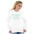 thumbnail image 5 of Funny Mother Definition Cute Mom Women Crewneck Sweatshirt Brisco Brands M, 5 of 6