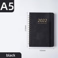 thumbnail image 2 of Cuaderno mensual A5 Papel grueso Notas para Superficie impermeable Cubierta de Material cuero DIY Notas de horario en inglés Agenda de notas perfecl, 2 of 8