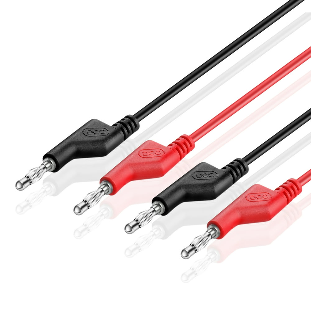 Stackable Banana to Banana Plug Test Lead Set w/ 18 AWG Copper wire, 39