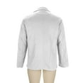 thumbnail image 6 of Timoontee Men's Fashion Corduroy Suit Jacket Solid Three Button Long Sleeve Blazer Casual Comfy Lapel Business Coats with Pocket White XXXXL, 6 of 7