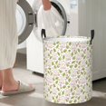 thumbnail image 4 of Lsque Cute Rabbit pattern Laundry Hamper Basket, Tall Woven Rope Hamper Basket for Clothes, Lightweight Storage Basket, Collapsible Waterproof-Small, 4 of 8