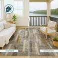 thumbnail image 4 of Addison Rugs Chantille Indoor/Outdoor Transitional Modern Pewter Machine Washable Round Rug, 8' x 8', 4 of 8
