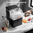 thumbnail image 6 of FREE VILLAGE Nugget Ice Makers Countertop,Portable Ice Maker Machine with Self-Cleaning,35lbs/24H,Crushed Ice Machine with Handle & Scoop for Home,Kitchen,Office and Camping - Black, 6 of 9