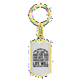thumbnail image 4 of You Were Made By God Stainless Steel or 18k Gold Premium Swivel Dog Tag Keychain, 4 of 10