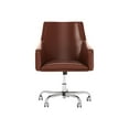 thumbnail image 1 of BBF - Chaise - Boîte - Dossier Moyen - Accoudoirs - Inclinaison - Pivotante - Cuir Reconstitué - Cerisier Récolte, 1 of 9