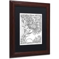 thumbnail image 2 of Trademark Fine Art "Fairies and Woodland Creatures 6" Canvas Art by KCDoodleArt Black Matte, Wood Frame, 2 of 4