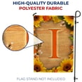 thumbnail image 4 of America Forever Sunflower Monogram Garden Flag Letter I 12.5 x 18 inches Double Sided, Summer Spring Floral Flower Sunflowers Seasonal Outdoor Decor, Holiday Outside Yard Decorations, 4 of 5