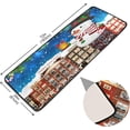 thumbnail image 2 of Dreamtimes Christmas Winter Snowman Hallway Runner Rug 2'x6' Kitchen Rug with Rubber Backing Snow-Covered Streets Non Slip Entryway Rug Runner Washable Soft Area Rug for Hallway Bedroom Kitchen Decor, 2 of 6
