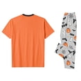 thumbnail image 6 of Family Pajamas Matching Sets - 2 piece Pumpkin Face Short Sleeve Top and Pants, Holiday Loungewear Outfit, Halloween Pajamas for Family for L Pjs, 6 of 8