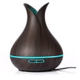 thumbnail image 1 of 400ml Mist Air Humidifier Ultrasonic Aroma Essential Oil Diffuser Wood-Grain 7 Color Changing Light 4 Time Setting_Dark Wood color, 1 of 1