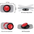 thumbnail image 3 of GHSDFBB Blind Spot Mirror, Rectangle Shaped HD Glass Frameless Convex Rear View Mirror with wide angle Adjustable Stick for Cars SUV and Trucks, Pack of 2, 3 of 7