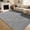 Light Gray, variant on WLRETMCI 9' x 12' Modern Geometric Area Rug Non-Slip Soft Carpet for Living Room and Bedroom, Dark Gray