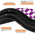 thumbnail image 5 of 20x32 in Non-Slip Bathroom Rug - Checkered Long Bath Mat, Absorbs Water, Soft Microfiber, Machine-Washable., 5 of 5