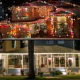 thumbnail image 6 of 678LED Christmas Lights Outdoor, 66FT 8 Modes Icicle Lights for Outside 145 Drops Waterproof Icicle String Lights Plug in Connectable Hanging Lights for Outdoor Roof Indoor House Decor,Warm, 6 of 7
